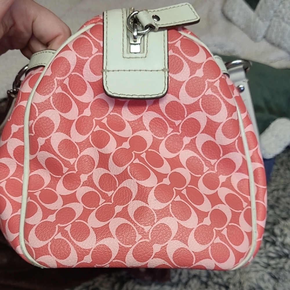 Coach Pink and Cream Tote Bag - Picture 12 of 12